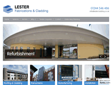 Tablet Screenshot of lestercladding.co.uk